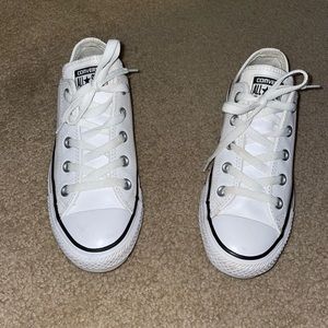 Women’s White Leather Converse